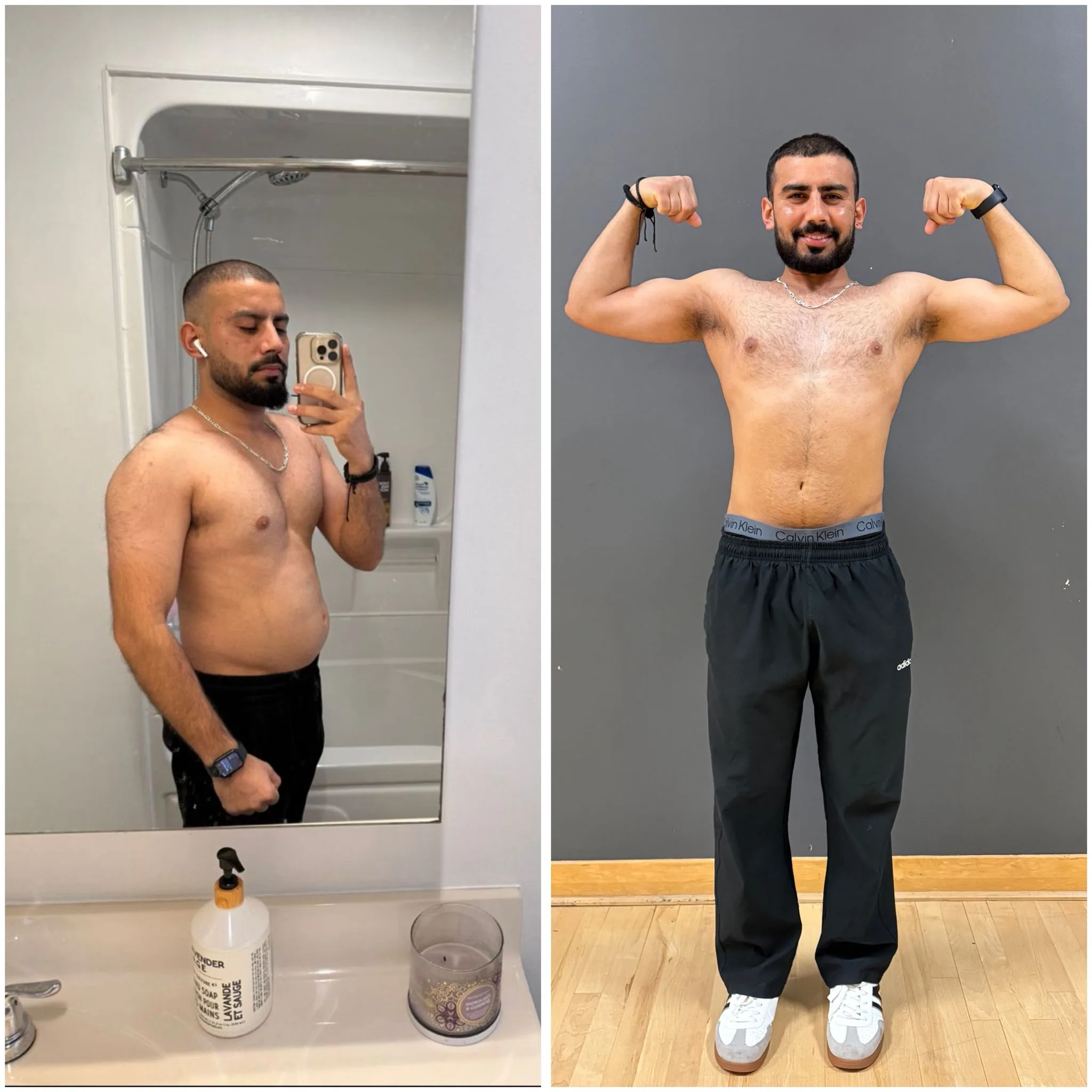 Client transformation over eleven weeks of coaching