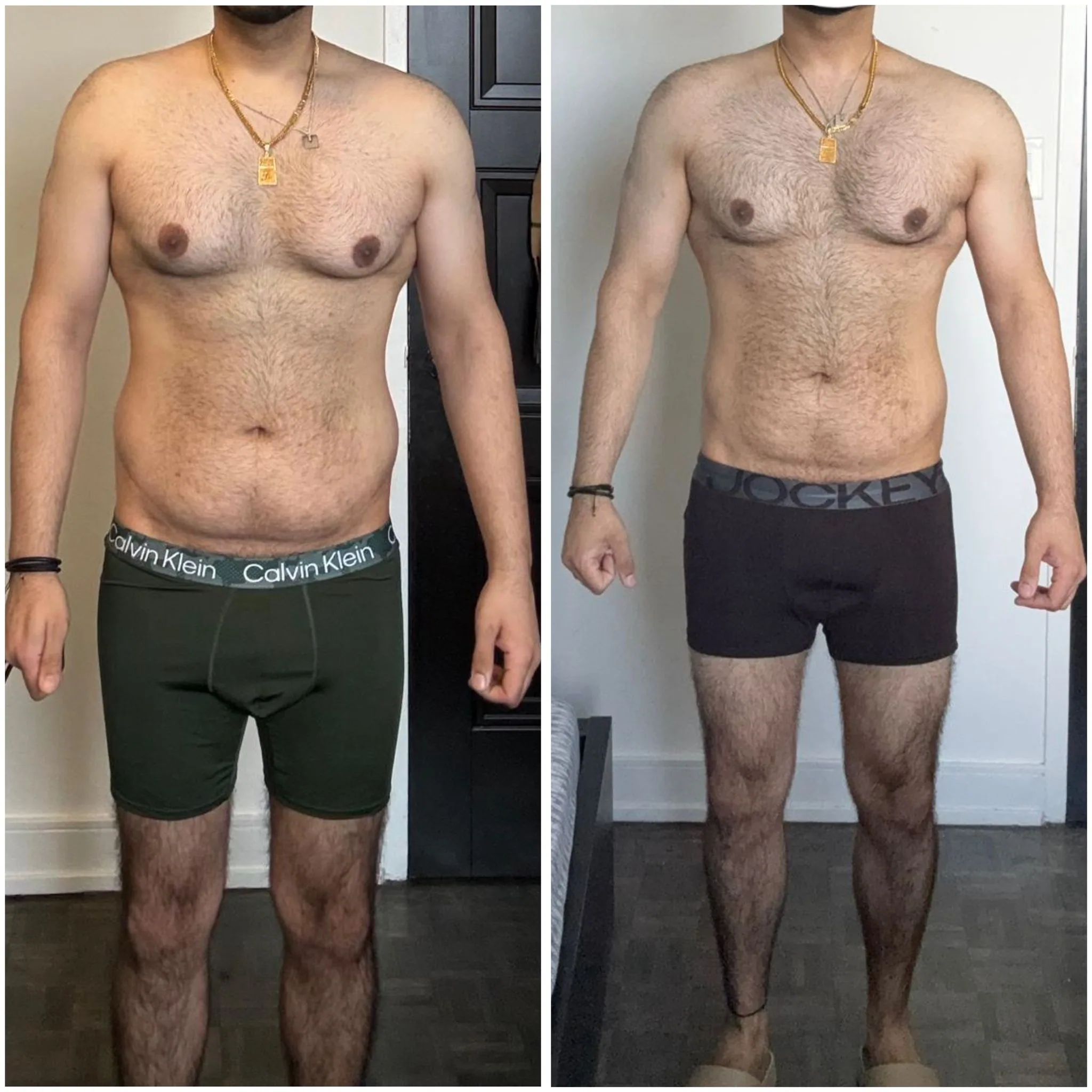 Client transformation over seven weeks of coaching