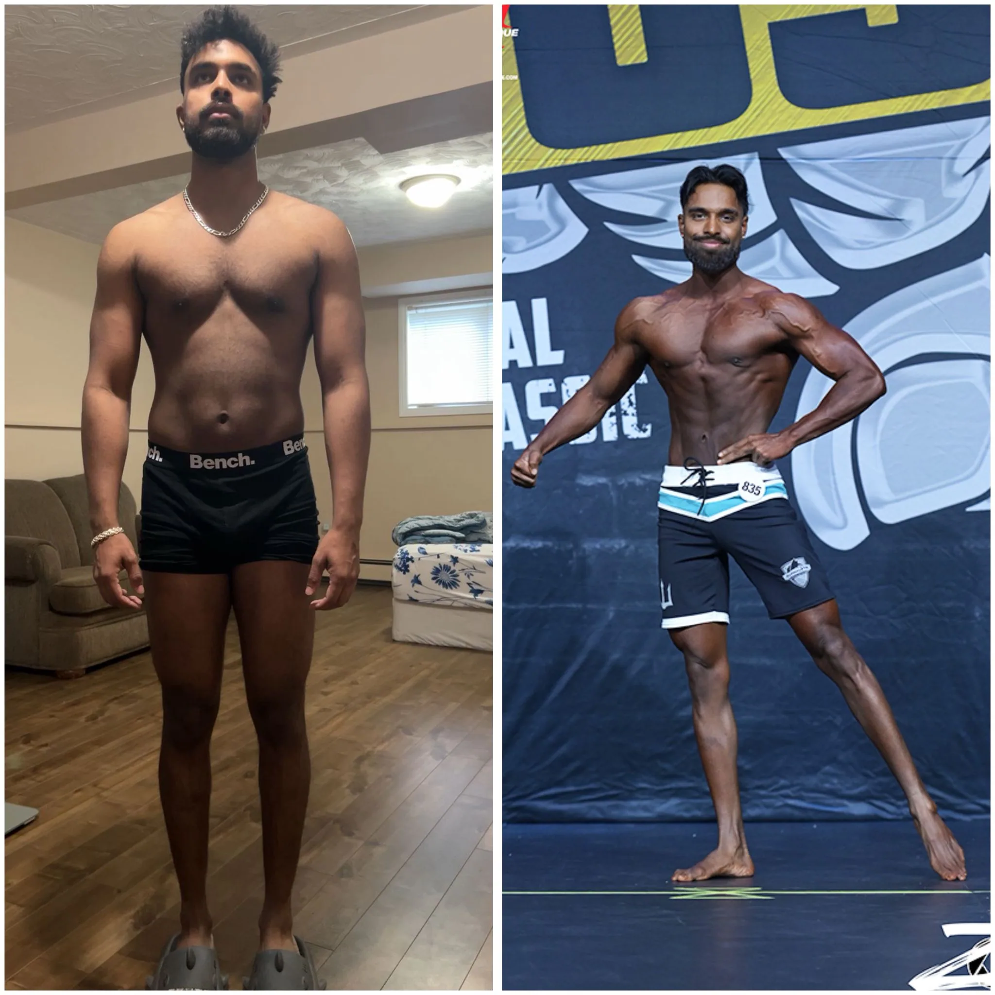 Client transformation over sixteen weeks of coaching